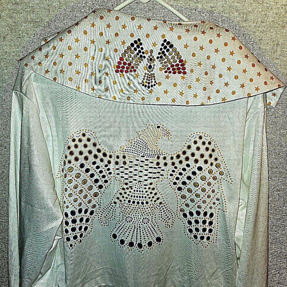 Men's Cream Eagle Design Shirt
